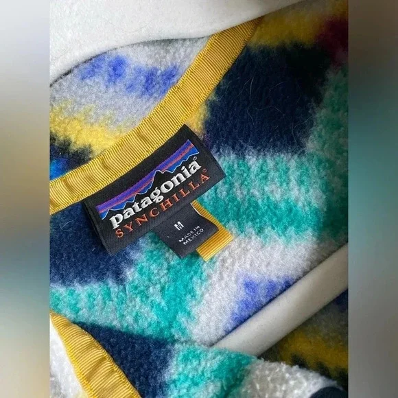 Patagonia Synchilla Jacket Women’s Medium Pullover Fleece Aztec Pattern - Picture 4 of 8